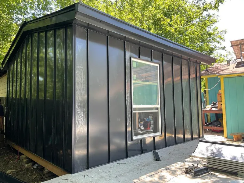 Black standing seam metal wall panels for Roof Inspection in Calipatria